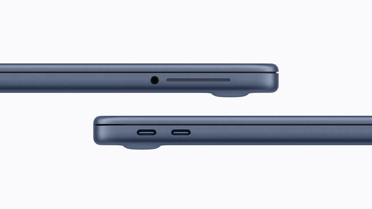 MacBook Neo 13-inch Indigo, side ports close-up