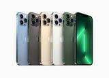 iPhone 13 Pro - Open Box All five colors lineup, backs plus one front