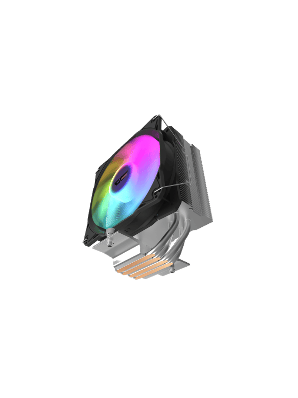 DarkFlash Storm Z4 Rainbow LED Tower CPU Cooler, BLACK