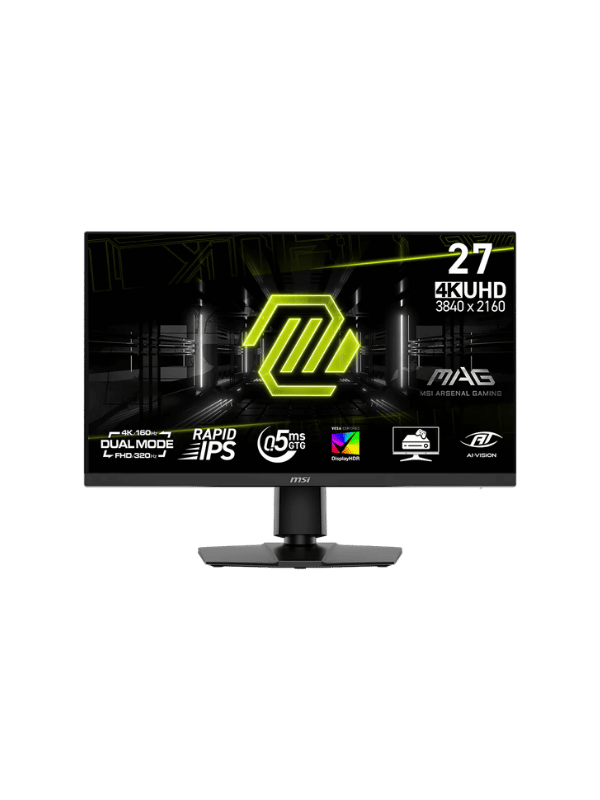 MSI MAG 272URDF E16 27″ UHD Gaming Monitor, 160Hz Flat, Rapid IPS, 0.5ms, Flat, Dual Mode