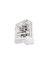 DarkFlash DY460 ATX PC Case, With 4 ARGB Fans, WHITE