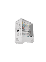 DarkFlash DY460 ATX PC Case, With 4 ARGB Fans, WHITE