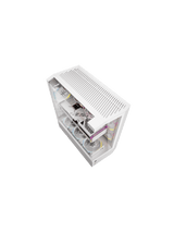 DarkFlash DY460 ATX PC Case, With 4 ARGB Fans, WHITE