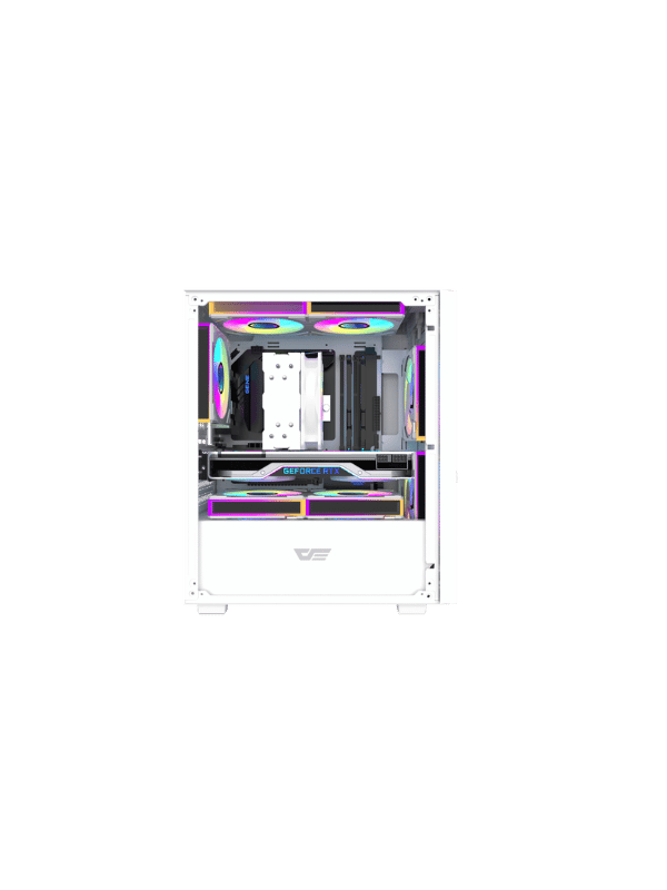 DarkFlash M305 Mesh M-ATX PC Case, WHITE