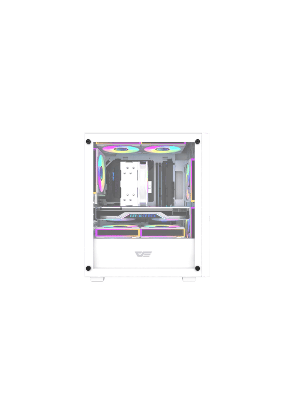 DarkFlash M305 M-ATX PC Case, WHITE