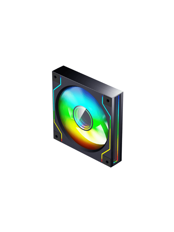 Darkflash DM20 ARGB Cooling Fan – BLACK