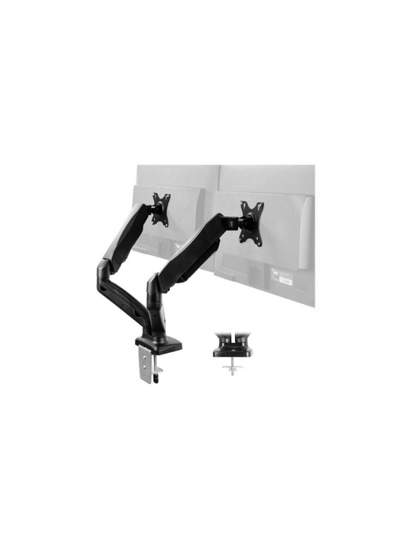 ARM MICRON MCR-MSE02 Dual Computer Desk Monitor Stand Monitor Arm, 17-34″ Inch, 360 Rotation