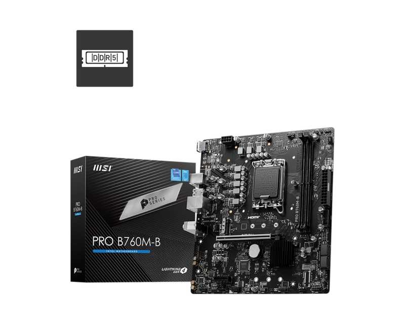 MSI PRO B760M-B DDR4 Motherboard