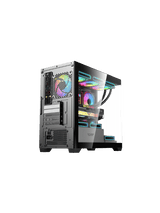 DarkFlash DS900M M-ATX PC Case, With 3 ARGB Fans, BLACK