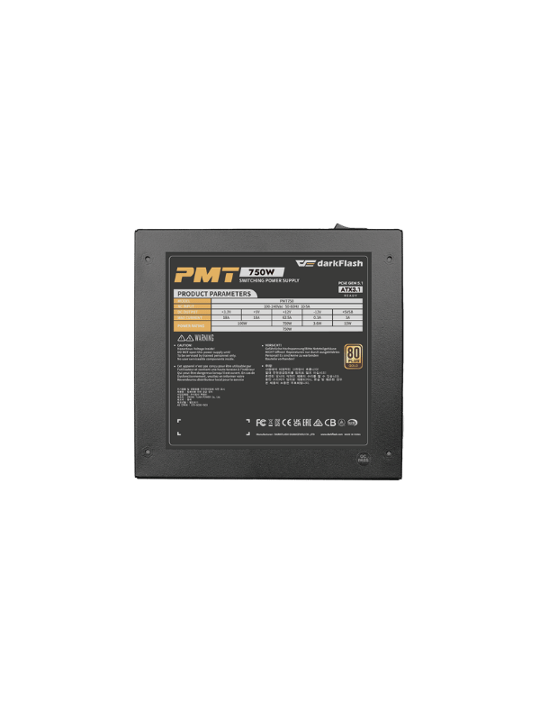 Darkflash PMT 750W Gold Full Modular Power Supply