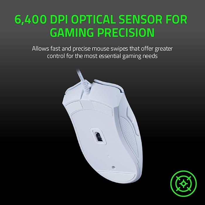 Razer Deathadder Essential Gam Mouse White
