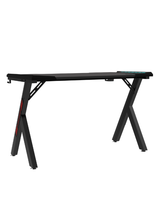 Gaming Desk RGB 120 x 60 x 72 cm, Black