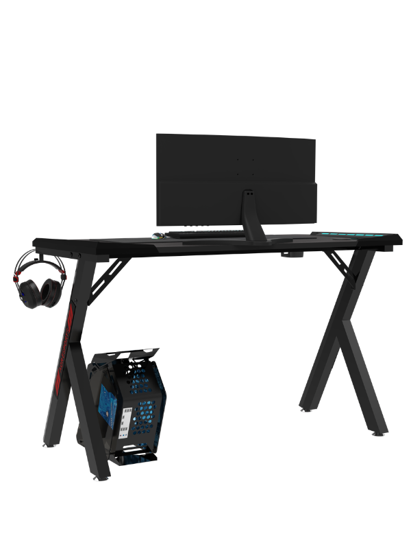 Gaming Desk RGB 120 x 60 x 72 cm, Black
