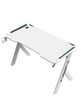 Gaming Desk RGB 120x60x72cm, White