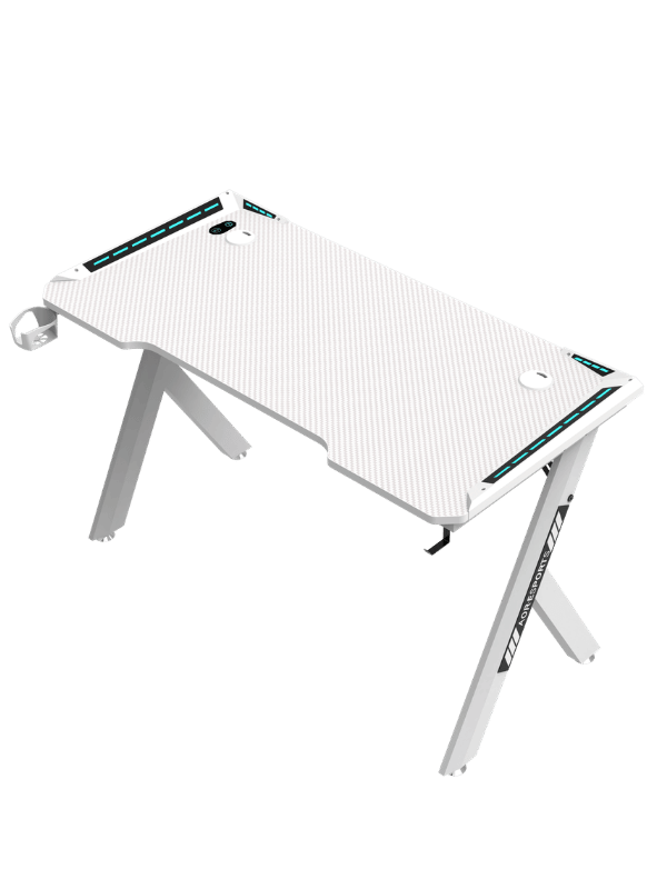 Gaming Desk RGB 120x60x72cm, White