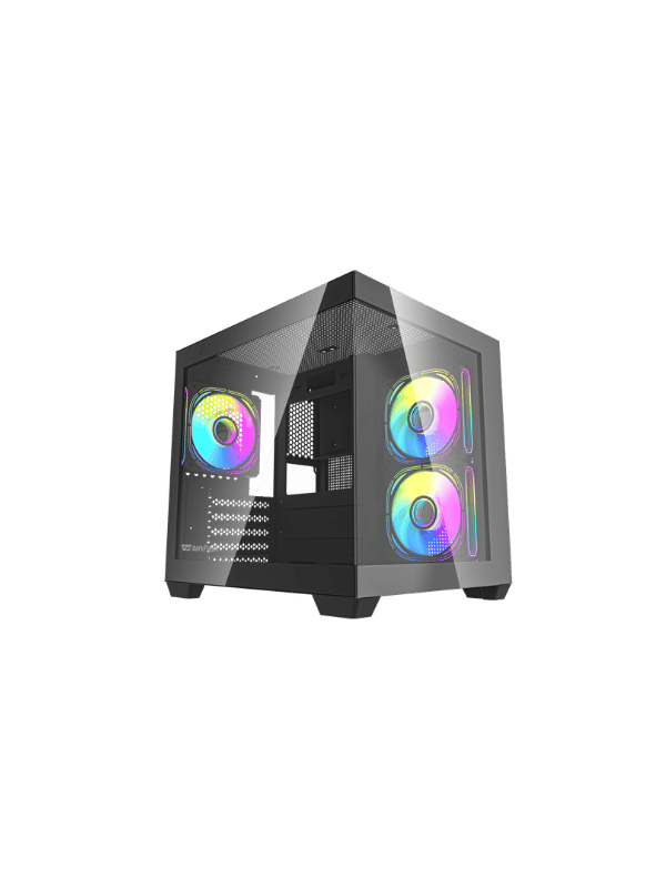 DarkFlash C275P M-ATX PC Case, BLACK