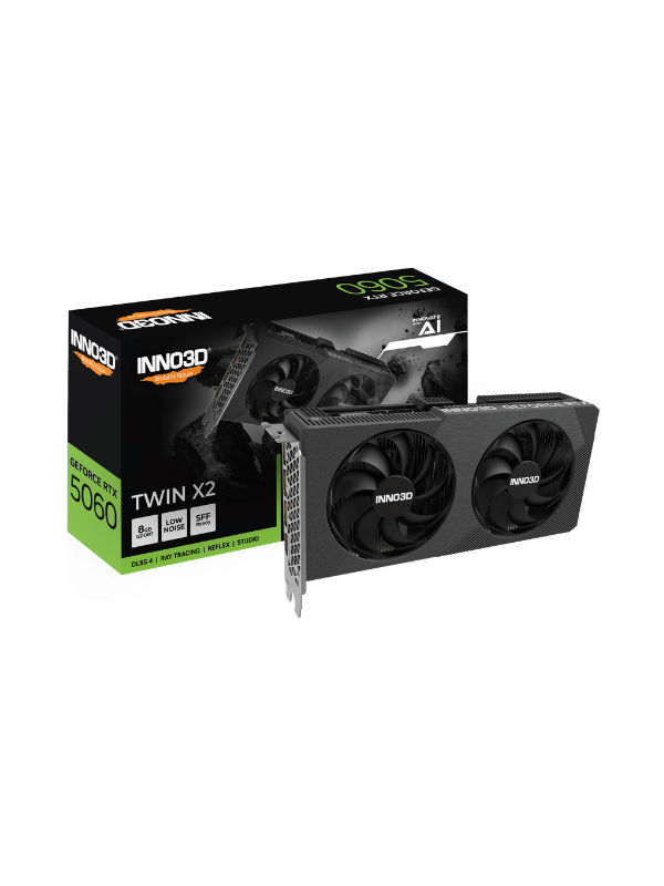 INNO3D GeForce RTX™ 5060 TWIN X2 8GB GDDR7 GRAPHICS CARDS