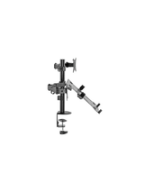 MICRON MCR-M012 Dual Desk Stand Monitor And Laptop Arm, 360° Rotation, 8kg Per Arm