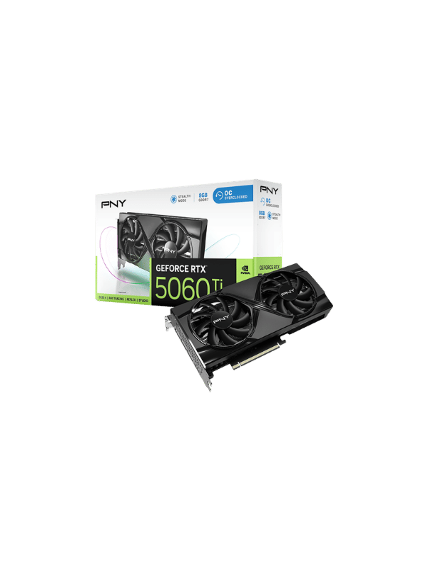 PNY GeForce RTX™ 5060 Ti 8GB Overclocked Dual Fan GPU