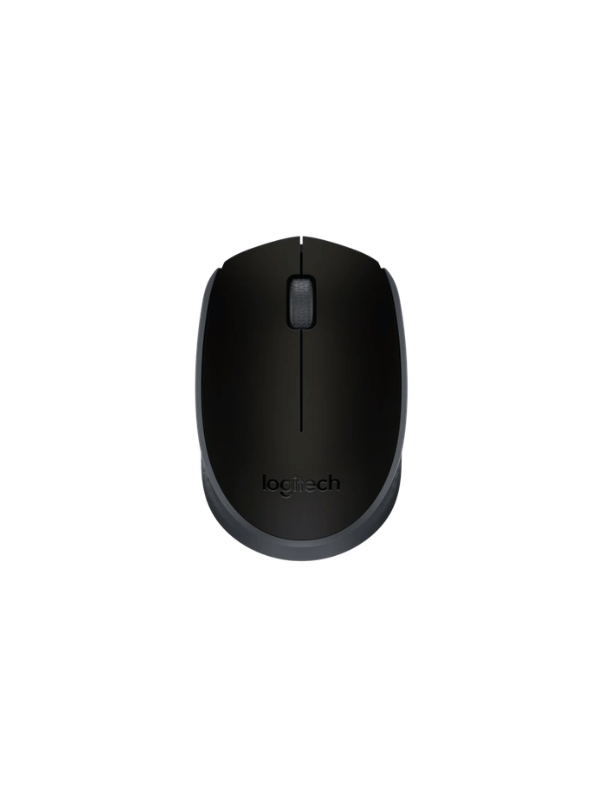 Logitech M171 Wireless Mouse for PC, Mac, Laptop, 2.4 GHz with USB Mini Receiver, Optical Tracking, 12-Months Battery Life, Ambidextrous – Black