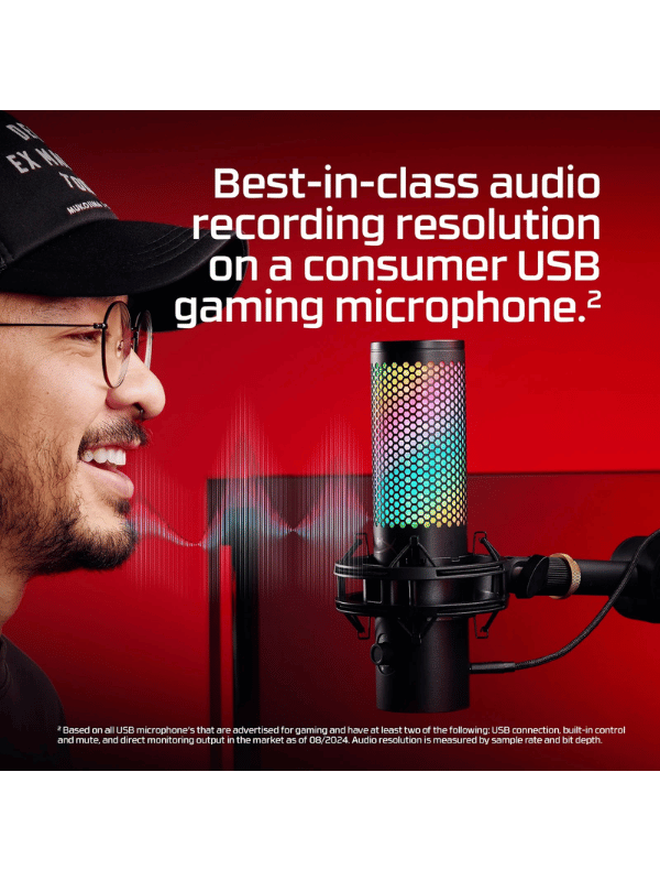 HyperX QuadCast 2 S USB Microphone, Black