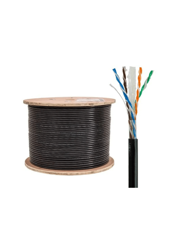 Cat 6 Network Cable for Outdoor Bare Copper Aluminum, Wire Diameter 0.6mm