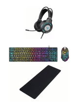 OFFER COMBO BAJEAL (T550 Wired Mechanical Gaming Keyboard Mouse Combos, G18 7.1 Gaming Headset, BAJEAL 800X300X3mm BLACK MOUSEPAD)