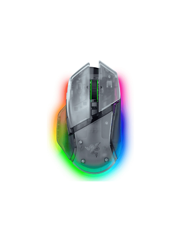 Razer Basilisk V3 Pro 35K Phantom White Edition, Fully Customisable Wireless Ergonomic RGB Gaming Mouse