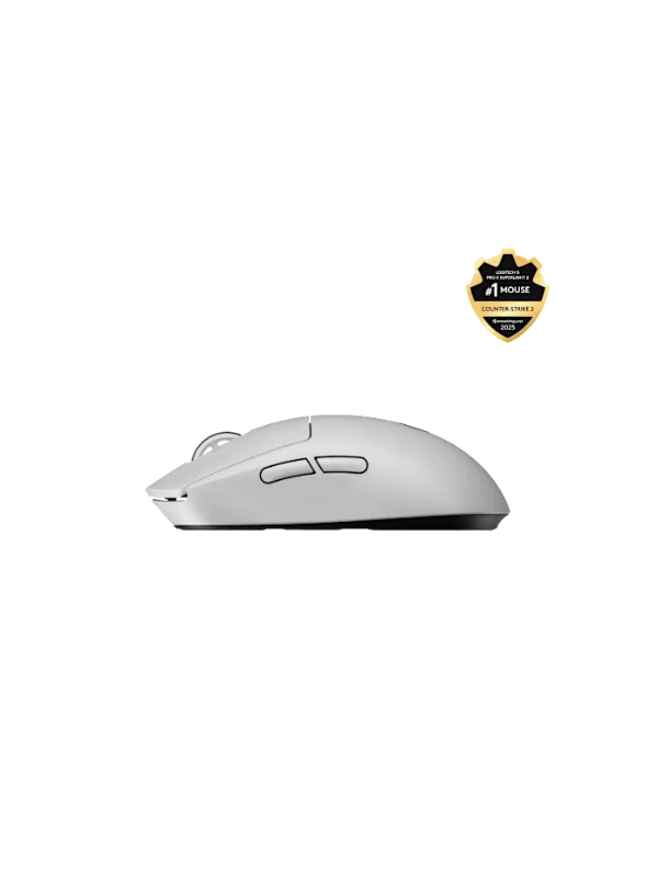 Logitech G PRO X SUPERLIGHT 2 LIGHTSPEED Wireless Gaming Mouse, 8000Hz, WHITE