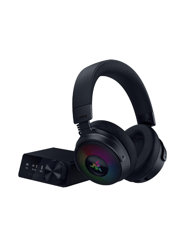 Razer Kraken V4 Pro Wireless RGB Gaming Headset with OLED Control Hub, Black
