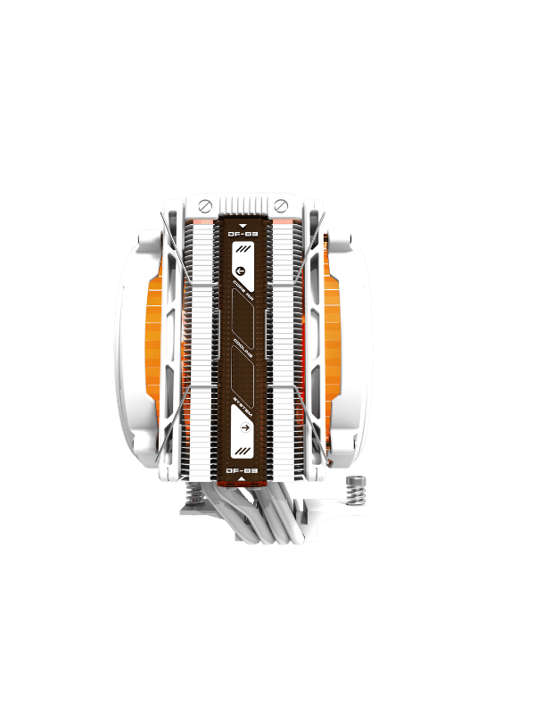 DarkFlash EXPLORE E400 PLUS Air CPU Cooler, WHITE