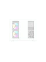 DarkFlash B275 Pro M-ATX PC Case, With 3 ARGB Fans DM20, WHITE