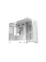 DarkFlash B275 Pro M-ATX PC Case, With 3 ARGB Fans DM20, WHITE