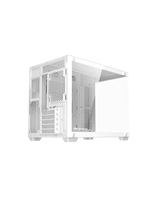 DarkFlash B275 Pro M-ATX PC Case, With 3 ARGB Fans DM20, WHITE