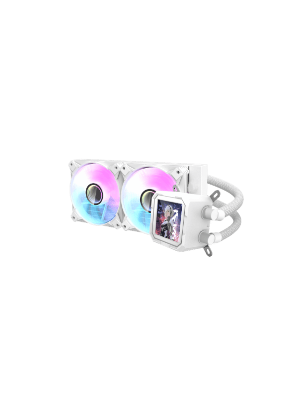 DarkFlash DV240S Liquid CPU Cooler, WHITE