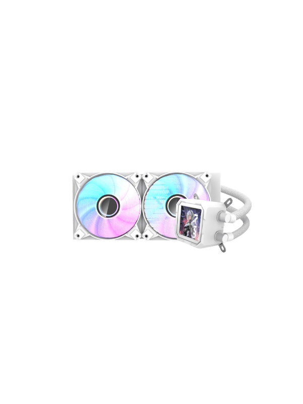 DarkFlash DV240S Liquid CPU Cooler, WHITE