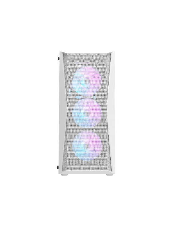 DarkFlash DK352 ATX PC Case, With 4 ARGB Fans, WHITE