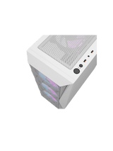 DarkFlash DK352 ATX PC Case, With 4 ARGB Fans, WHITE