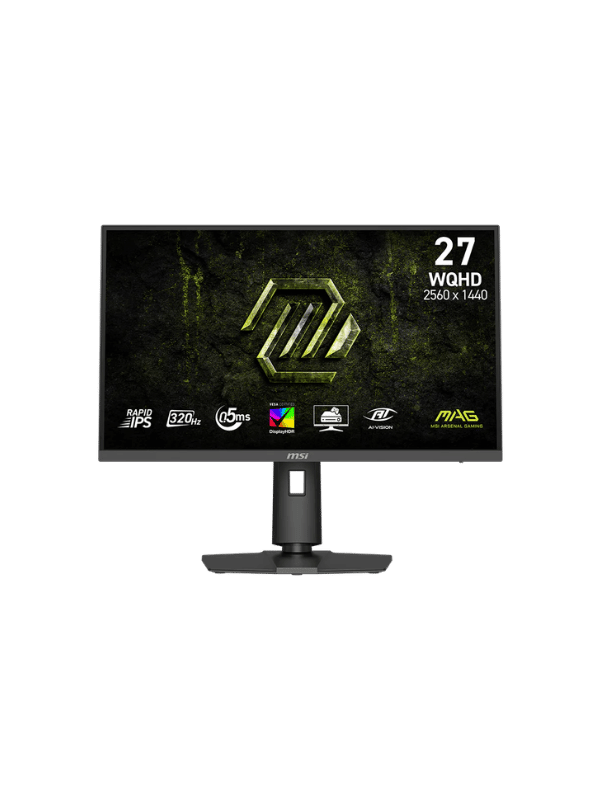 MSI MAG 274QPF X32 27-Inch Flat Gaming Monitor, WQHD (2560 x 1440), 320Hz, IPS, 0.5ms, DisplayPort 1.4a, VESA DisplayHDR 400, 97% DCI-P3, Adaptive-Sync, Height Adjustable Stand Fla