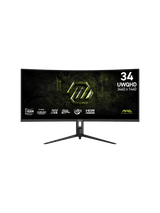 MSI MAG 342CQRF E20 34″ Curved Gaming Monitor, 200Hz WQHD (3440 X1440), 0.5ms GTG, Curve 1500R, Rapid VA, AMD FreeSync Premium, HDR Ready, AI Vision, Console Mode, Ergonomic Adjust