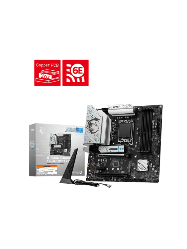 MSI B760M GAMING PLUS WIFI DDR4 Gaming Motherboard