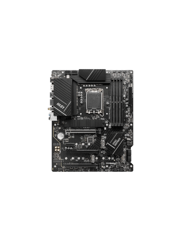 MSI PRO Z790-P WiFi ProSeries Motherboard (Supports 12th/13th/14th Gen Intel Processors, LGA 1700, DDR5, PCIe 5.0, M.2, 2.5Gbps LAN, USB 3.2 Gen2, HDMI/DP, Wi-Fi 6E, Bluetooth 5.3,