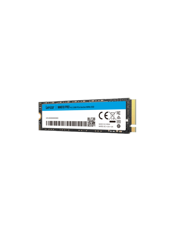 Lexar NM610 PRO 1TB M.2 2280 PCIe Gen3x4 NVMe SSD, Up to 3300MB/s Read