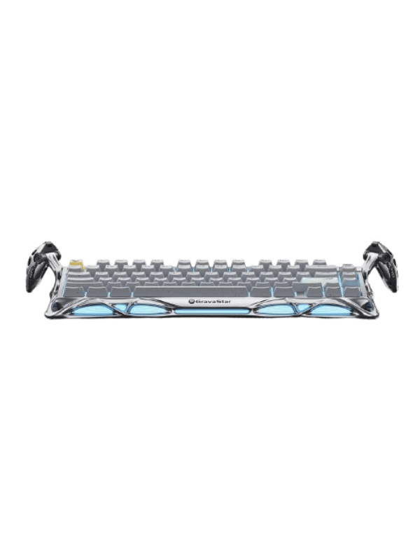 GravaStar Mercury K1 Pro 75% Wireless Mechanical Gaming Keyboard, 2.4GHz, Pre-Lubed Linear Switches, Tri-Mode Connectivity, RGB Backlit, Concrete Gray
