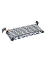 GravaStar Mercury K1 Pro 75% Wireless Mechanical Gaming Keyboard, 2.4GHz, Pre-Lubed Linear Switches, Tri-Mode Connectivity, RGB Backlit, Concrete Gray
