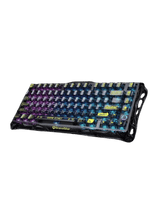 GravaStar Mercury K1 Lite 75% Mechanical Keyboard, 2.4GHz, Transparent Black