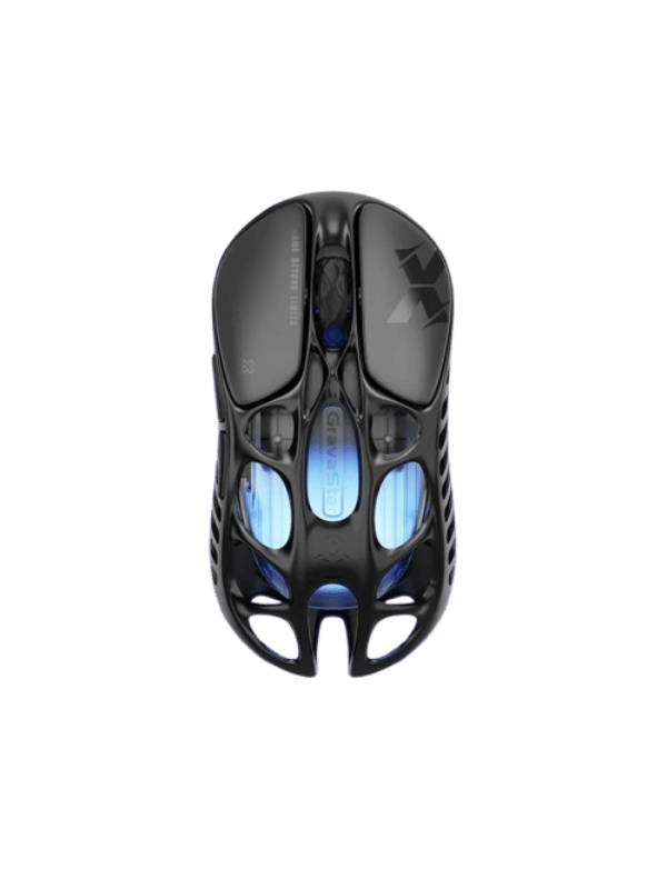 GravaStar Mercury X Wireless Gaming Mouse, Magnesium Alloy, PAW 3950 Sensor 32,000 DPI, 1000Hz Polling Rate, Tri-Mode Connectivity, 5 Programmable Buttons, RGB Lighting , Galaxy Bl
