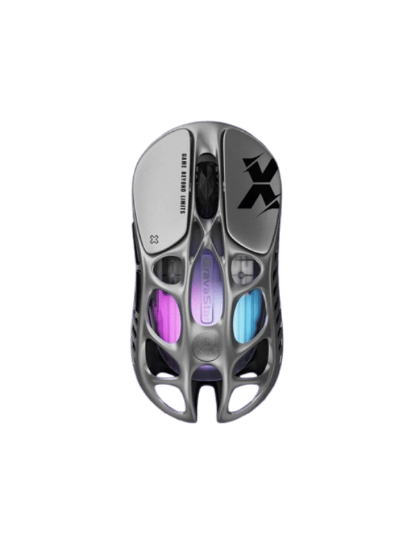 GravaStar Mercury X Wireless Gaming Mouse, Magnesium Alloy, PAW 3950 Sensor 32,000 DPI, 1000Hz Polling Rate, Tri-Mode Connectivity, 5 Programmable Buttons, RGB Lighting, Interstell