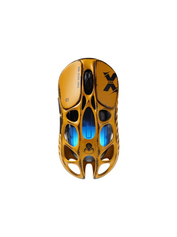 GravaStar Mercury X Pro Magnesium Alloy Frame Wireless, Bluetooth, Wired Gaming Mouse Special Edition – Battle Worn Yellow