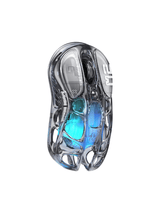 GravaStar Mercury M2 Wireless Gaming Mouse, 26,000 DPI, 79g Lightweight Hollowed-Out Design, Tri-Mode, RGB, Transparent Black